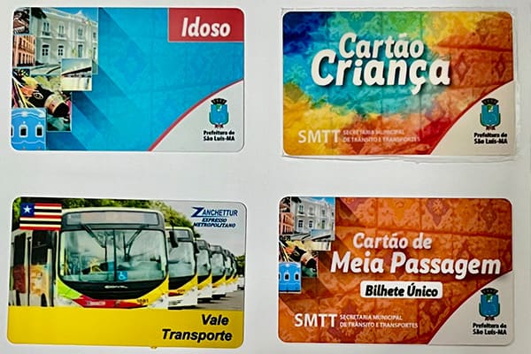 Cartões de transporte público em PVC Cartões de transporte público em PVC