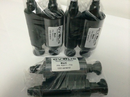 RIBBON EVOLIS PEBBLE/DUALYS PRETO 1000 IMAGENS SIMILAR