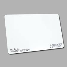 Cartão ISO proximidade branco padrão Acura 125khz Cartão ISO proximidade branco padrão Acura 125khz