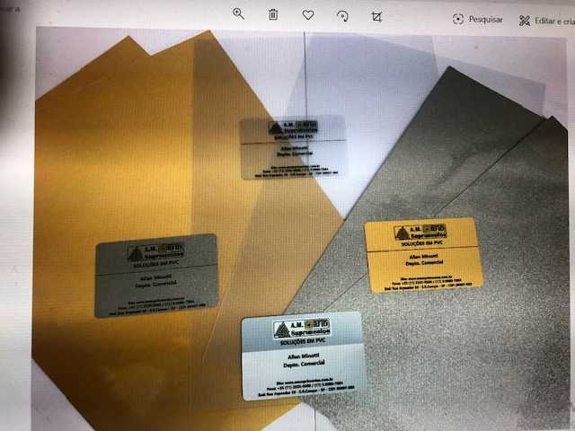 Folha de PVC A4 inkjet 0,30mm cores Prata – Dourado – Transparente